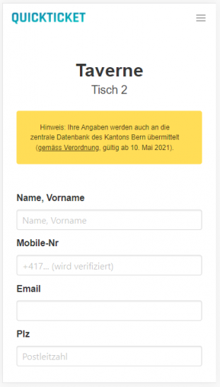 Synchronisations-Hinweis für Besucher